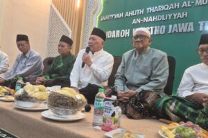 Ketua Umum PBNU Abdul Hakim Mahfudz (Gus Kikin) berpamitan kepada pengurus wilayah NU Jawa Timur, Selasa, 8 September 2026.